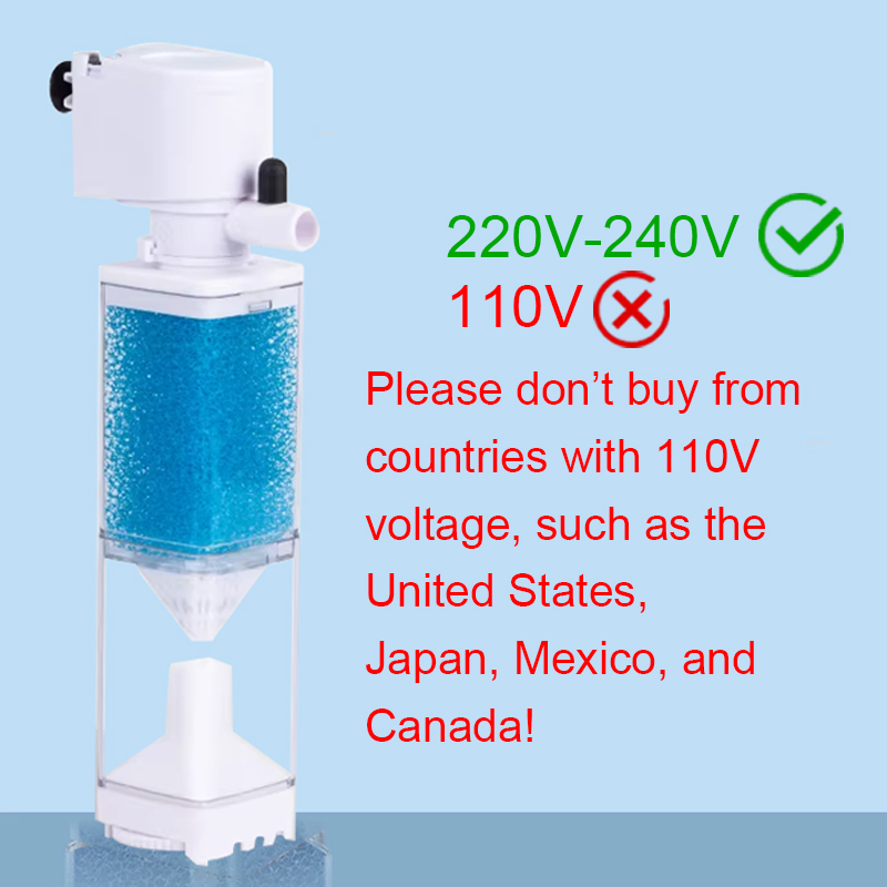Marine Aquarium Overflow Box - Aquarium Filter Pump Fish Tank Submersible