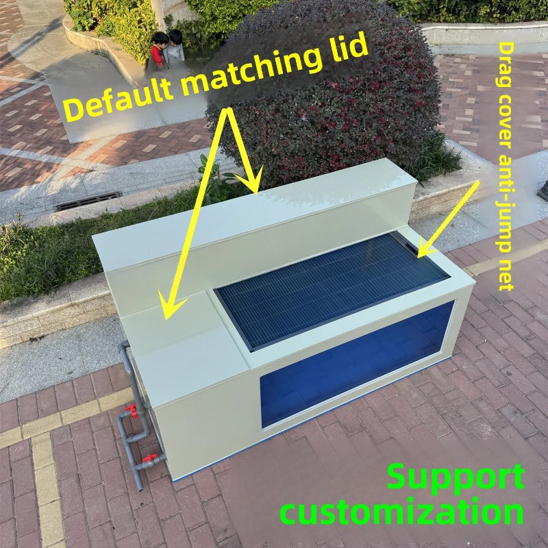 Marine Aquarium With Sump - YG-12 Ultra-clear Glass Side Filter Fish