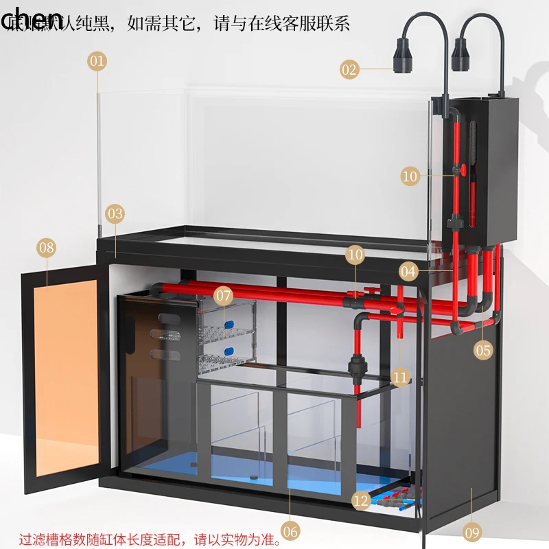 DSA backpack stream fish tank  - đánh giá và giá Marine Aquarium With Sump