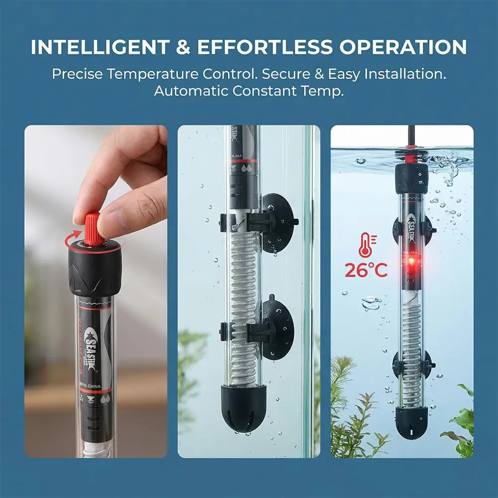Adjustable Aquarium Heater 25W - đánh giá và giá Marine Aquarium Nano
