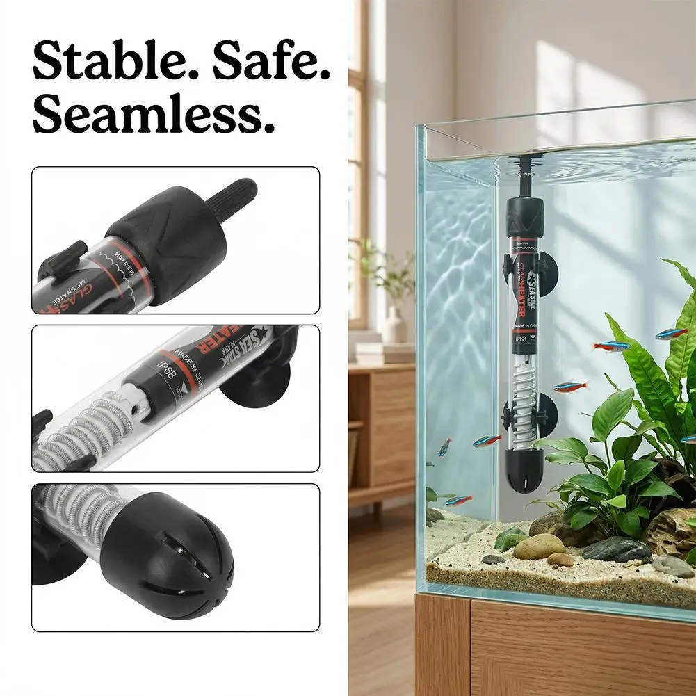 Adjustable Aquarium Heater 25W - đánh giá và giá Marine Aquarium Nano