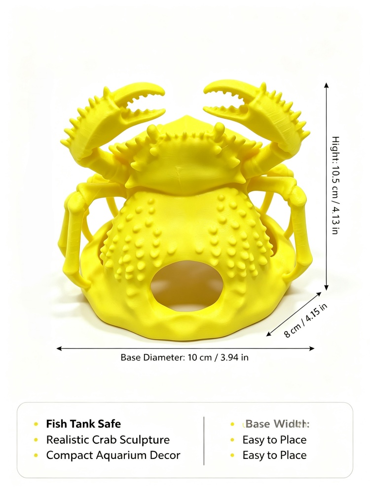 Yellow simulated crab aquarium - đánh giá và giá Marine Aquarium Used