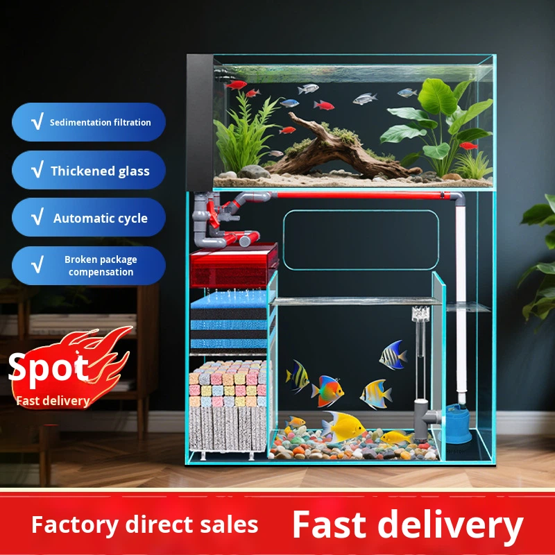 Double-Layer Floor-Standing Ul - đánh giá và giá Marine Aquarium With Sump