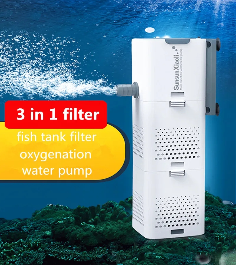 SUNSUN 3 in 1 Filter for Aquar - đánh giá và giá Marine Aquarium Overflow Box