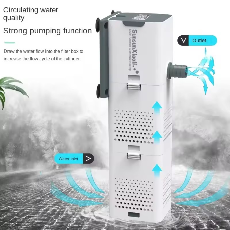 SUNSUN 3 in 1 Filter for Aquar - đánh giá và giá Marine Aquarium Overflow Box