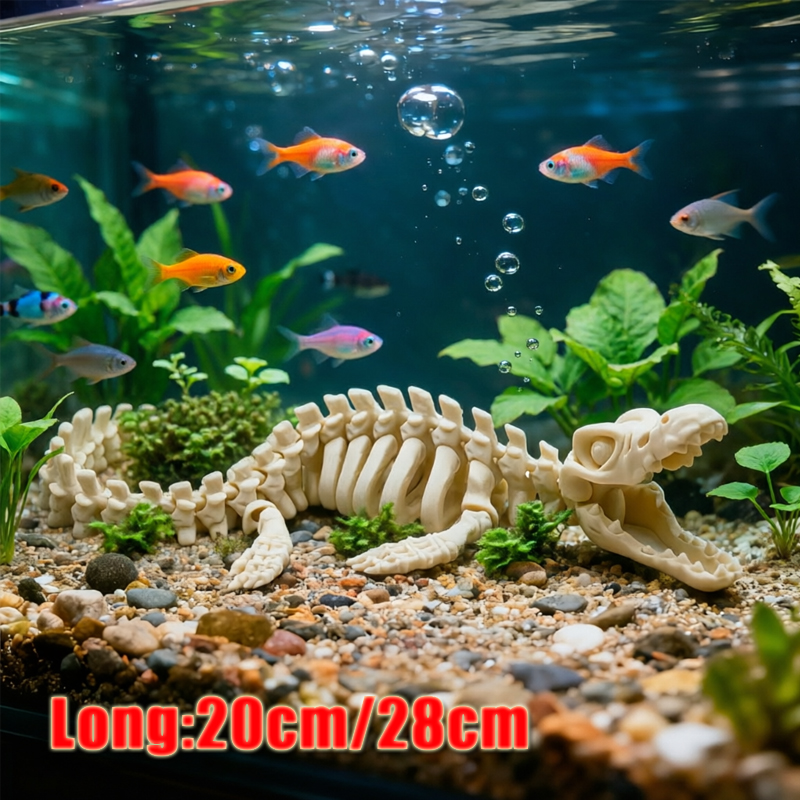 1Pc Realistic Mosasaur Skeleto - đánh giá và giá Marine Aquarium Used