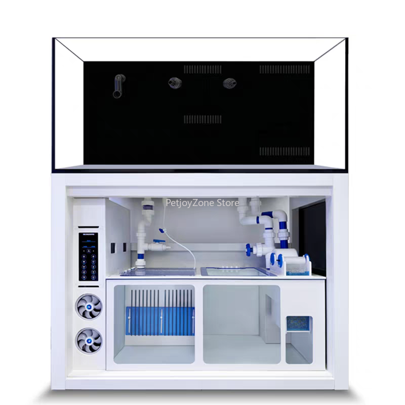 Luxury Ultra White Glass Saltw - đánh giá và giá Marine Aquarium With Sump