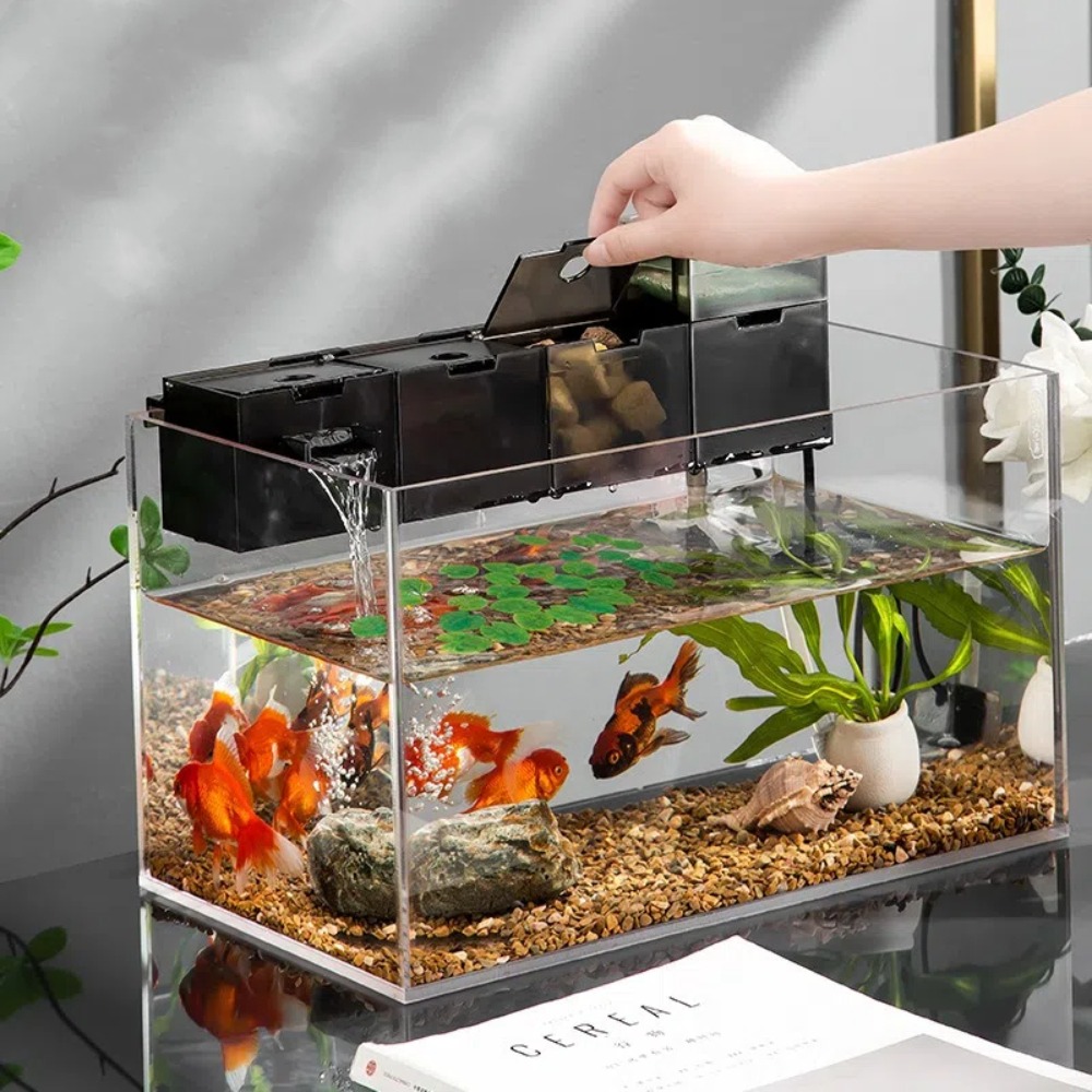 Three-in-one External Aquarium - đánh giá và giá Marine Aquarium Overflow Box