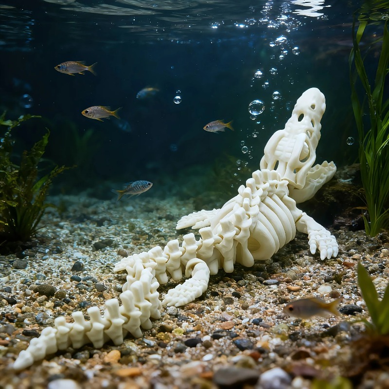 1Pcs Realistic Mosasaur Skelet - đánh giá và giá Marine Aquarium Used