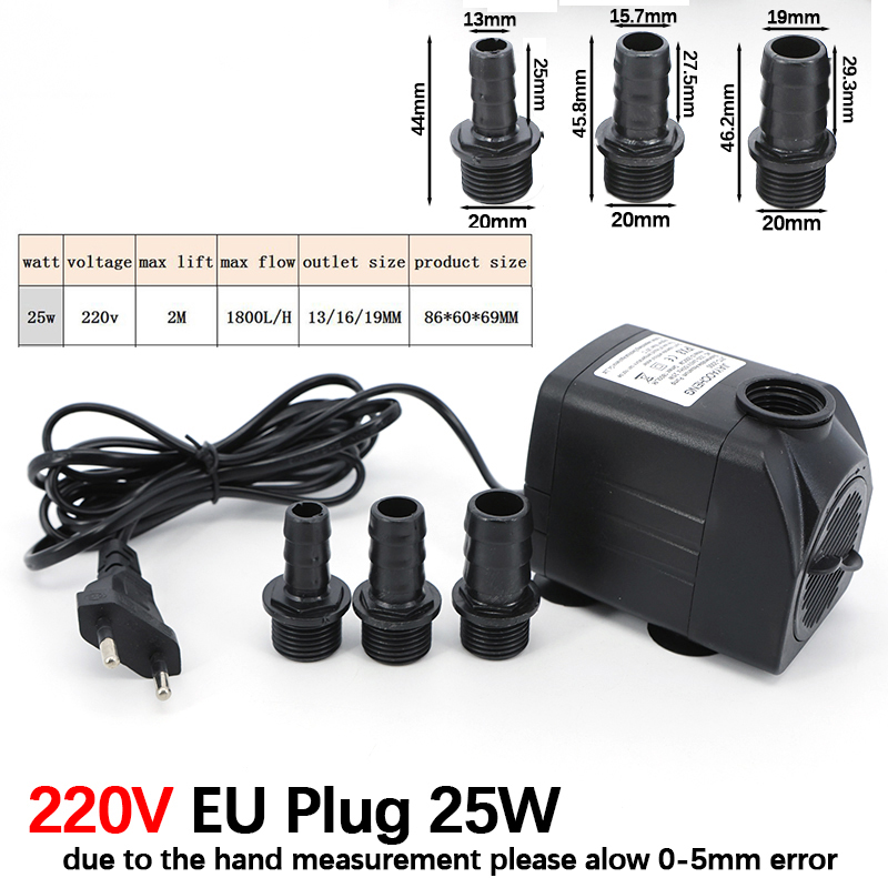 AC 220V 16W 25W Submersible Wa - đánh giá và giá Marine Aquarium Nano