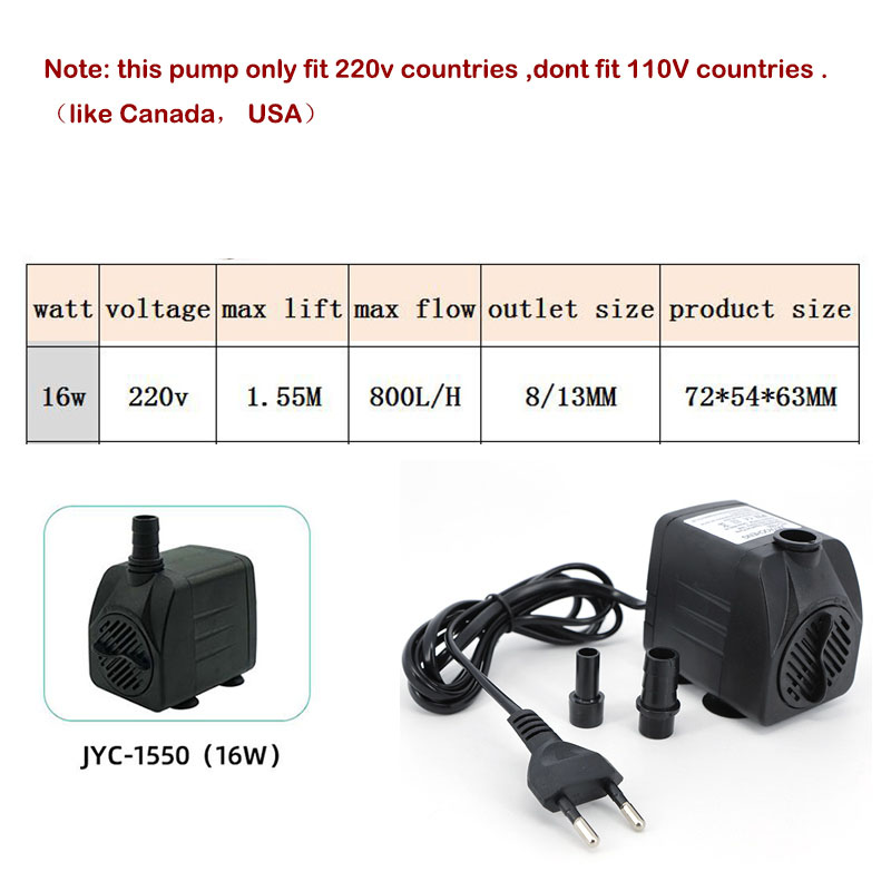 AC 220V 16W 25W Submersible Wa - đánh giá và giá Marine Aquarium Nano