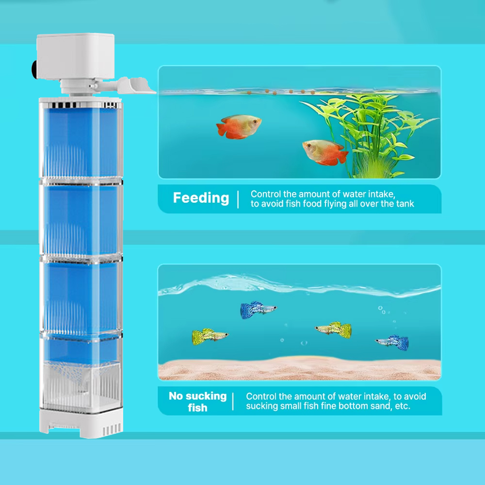 Aquarium Filter Pump Fish Tank - đánh giá và giá Marine Aquarium Overflow Box
