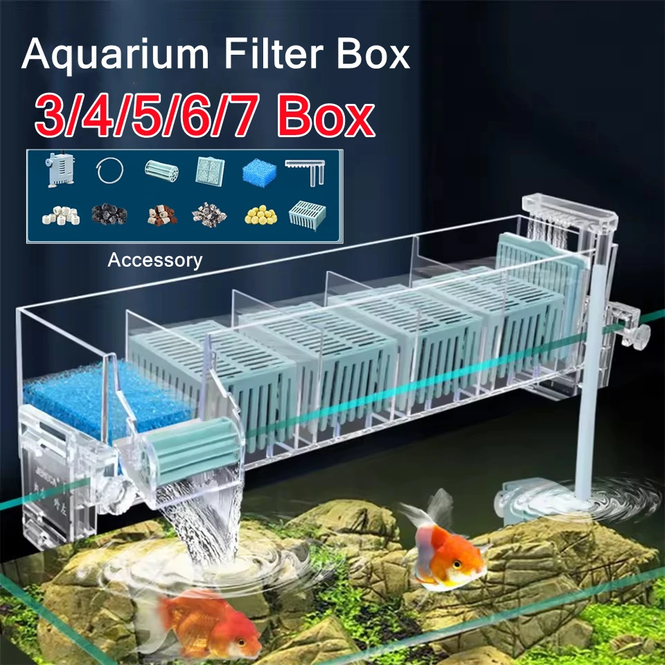 220V Aquarium Wall-Mounted Wat - đánh giá và giá Marine Aquarium Overflow Box